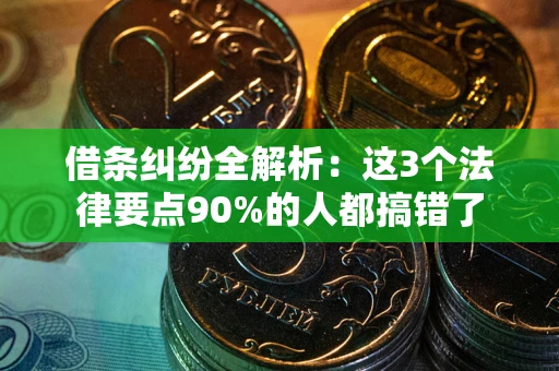北京借条纠纷全解析：这3个法律要点90%的人都搞错了