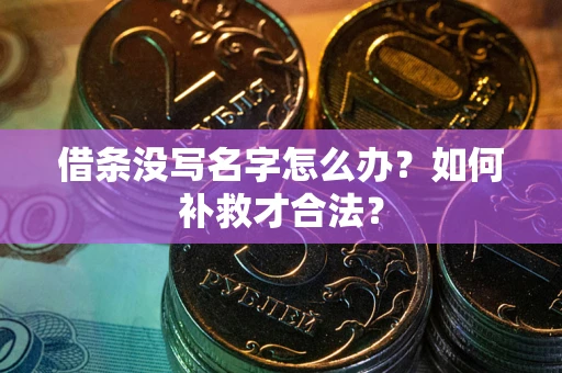北京借条没写名字怎么办？如何补救才合法？